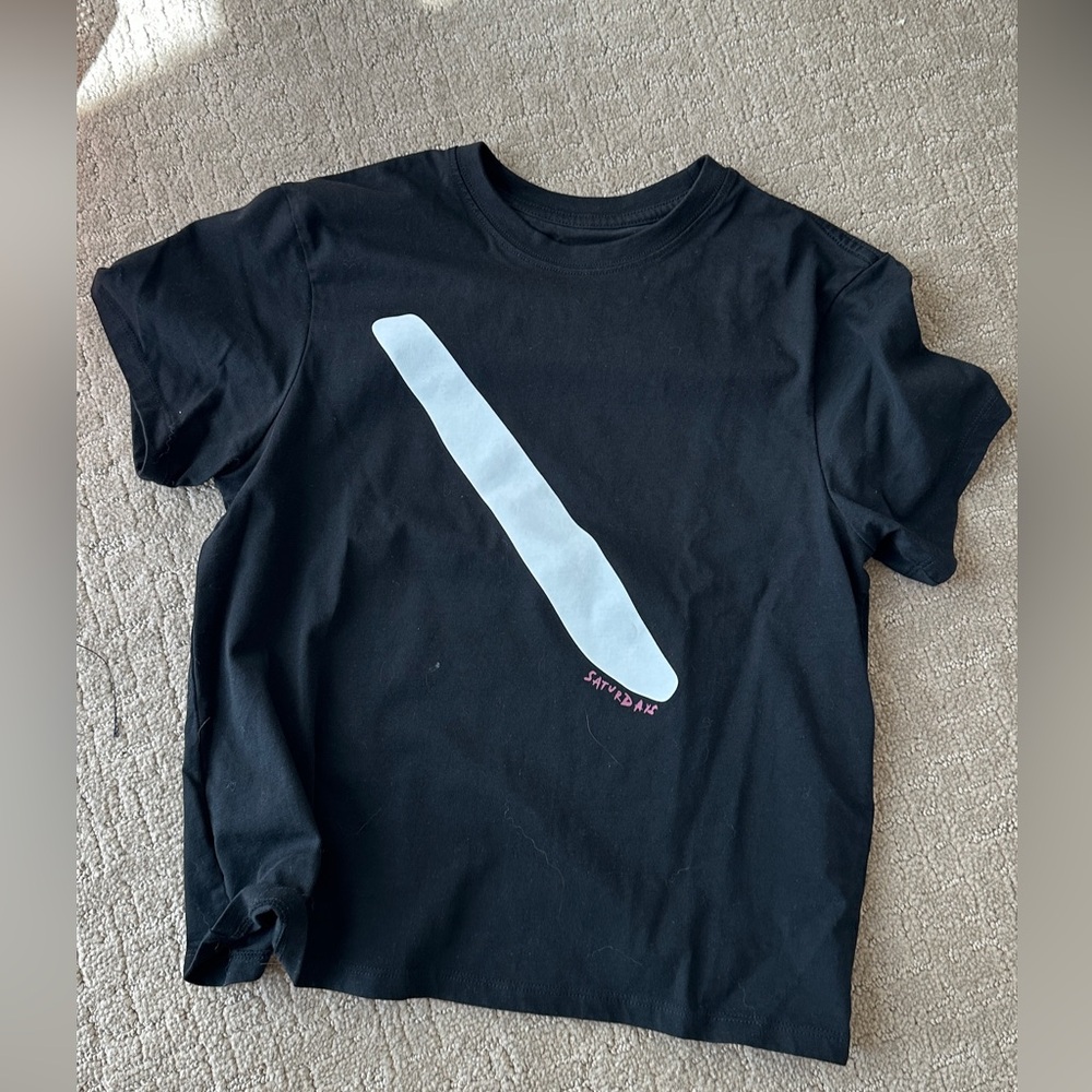 Saturdays nyc black graphic tee